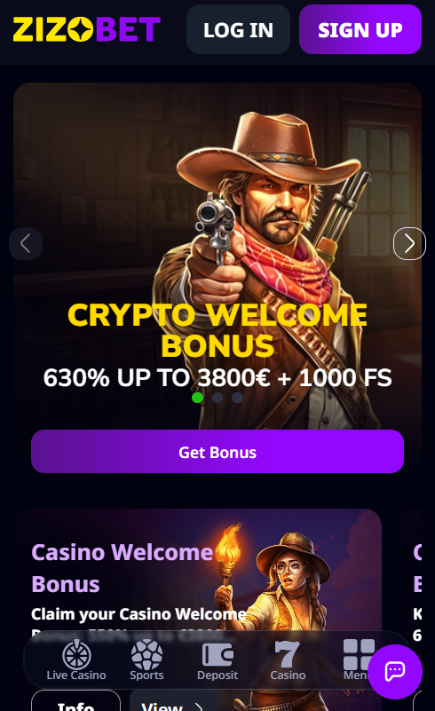 Zizobet Casino mobile